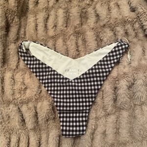 Frankie's Bikinis Enzo Gingham Cheeky Bikini Bottom